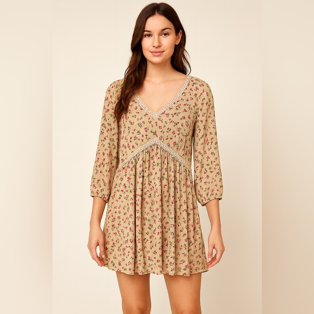Mint of Blush Flora Long Sleeve Dress Size‎ XL
